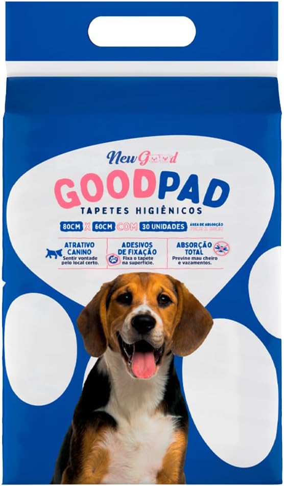 Tapete Higiênico para Cães Good Pad 80cmx60cm 30 Unidades