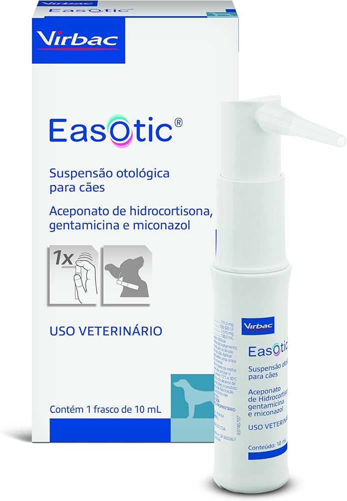 Virbac Easotic Tratamento Otológico para Cães 10 mL